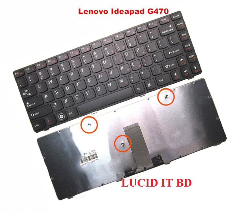 LAPTOP KEYBOARD LENOVO G470,G475,B490,G470GH,V470,B470 Laptop Keyboard  Replacement Key – Lucid IT BD