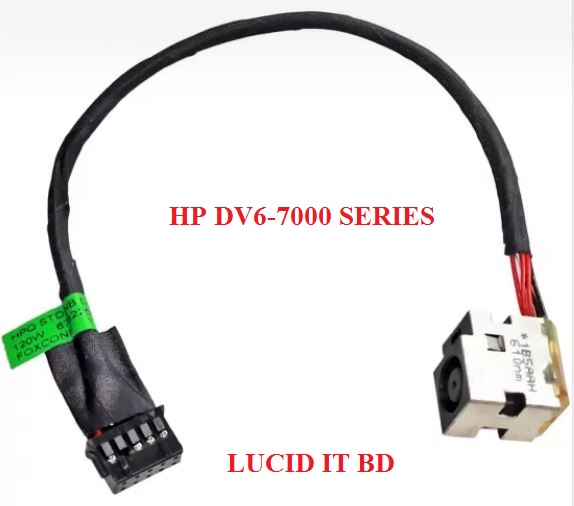 DC Power Jack Cable Harness Replacement For HP Envy M6 Series (K001XX, K022DX, K025DX, K054CA) – Laptop Charger Port